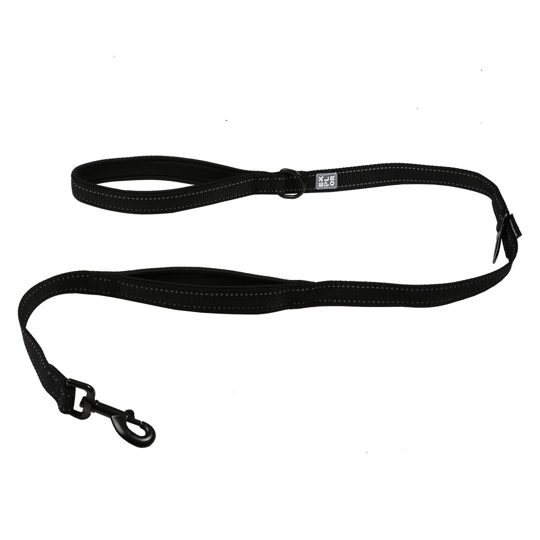 DUVO+ Hundeleine Duvoplus EXPLOR Ultimate Fit On-The-Road-Leine Fashion - granite