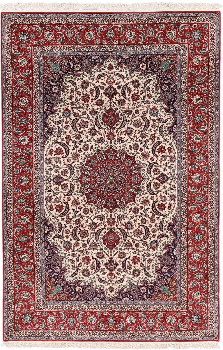 Orientteppich Isfahan 199x303 Handgeknüpfter Orientteppich / Perserteppich, Nain Trading, rechteckig, Höhe: 8 mm