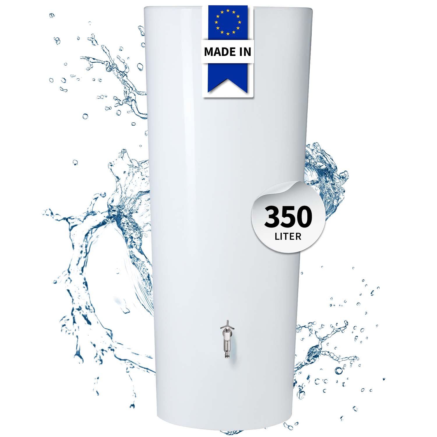 GARANTIA Regentonne COLOR 2in1 Regentonne 350 Liter coco inkl. Pflanzschale, 350 l