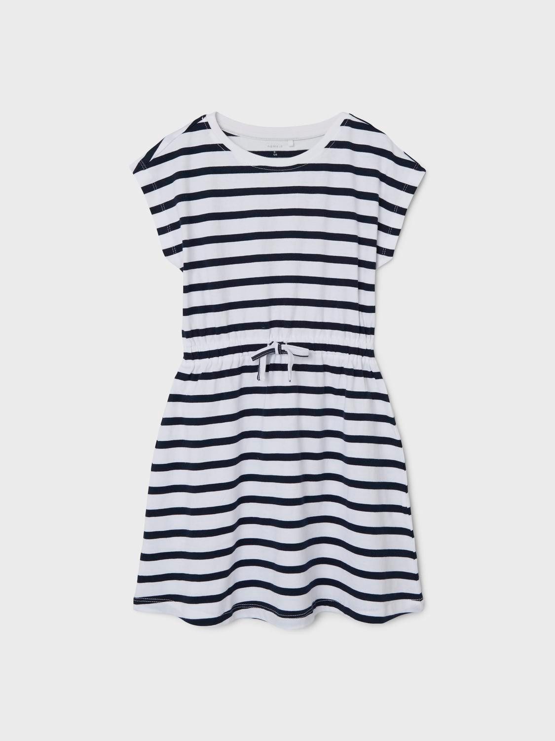 Name It Minikleid NKFMIE SS DRESS NOOS Baumwolle, Jersey, elastische Taille, regular fit