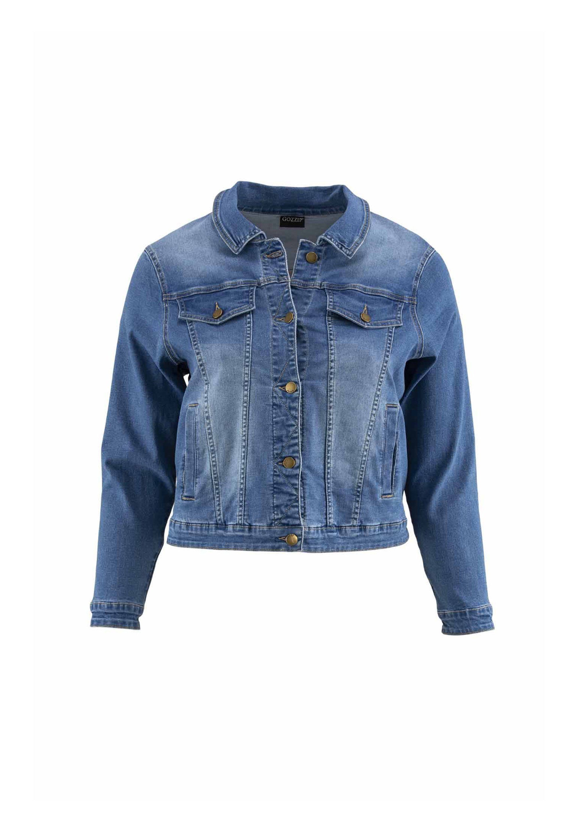 Light blue GOZZIP Danish design Jeansjacke denim Maya