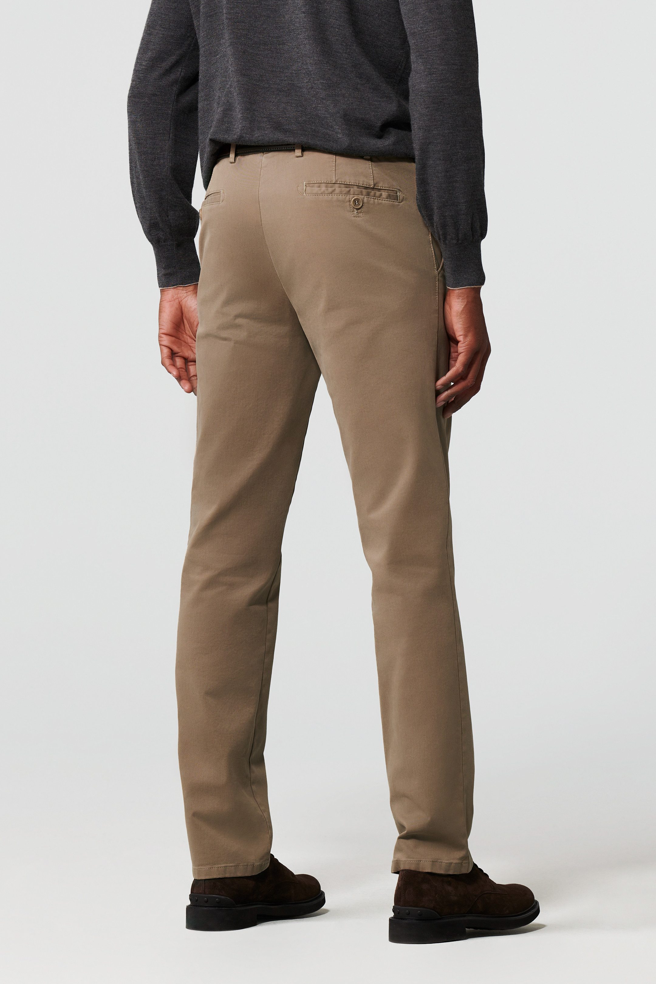 MEYER Chinohose Meyer Hose Chino Roma - beige (1-tlg)