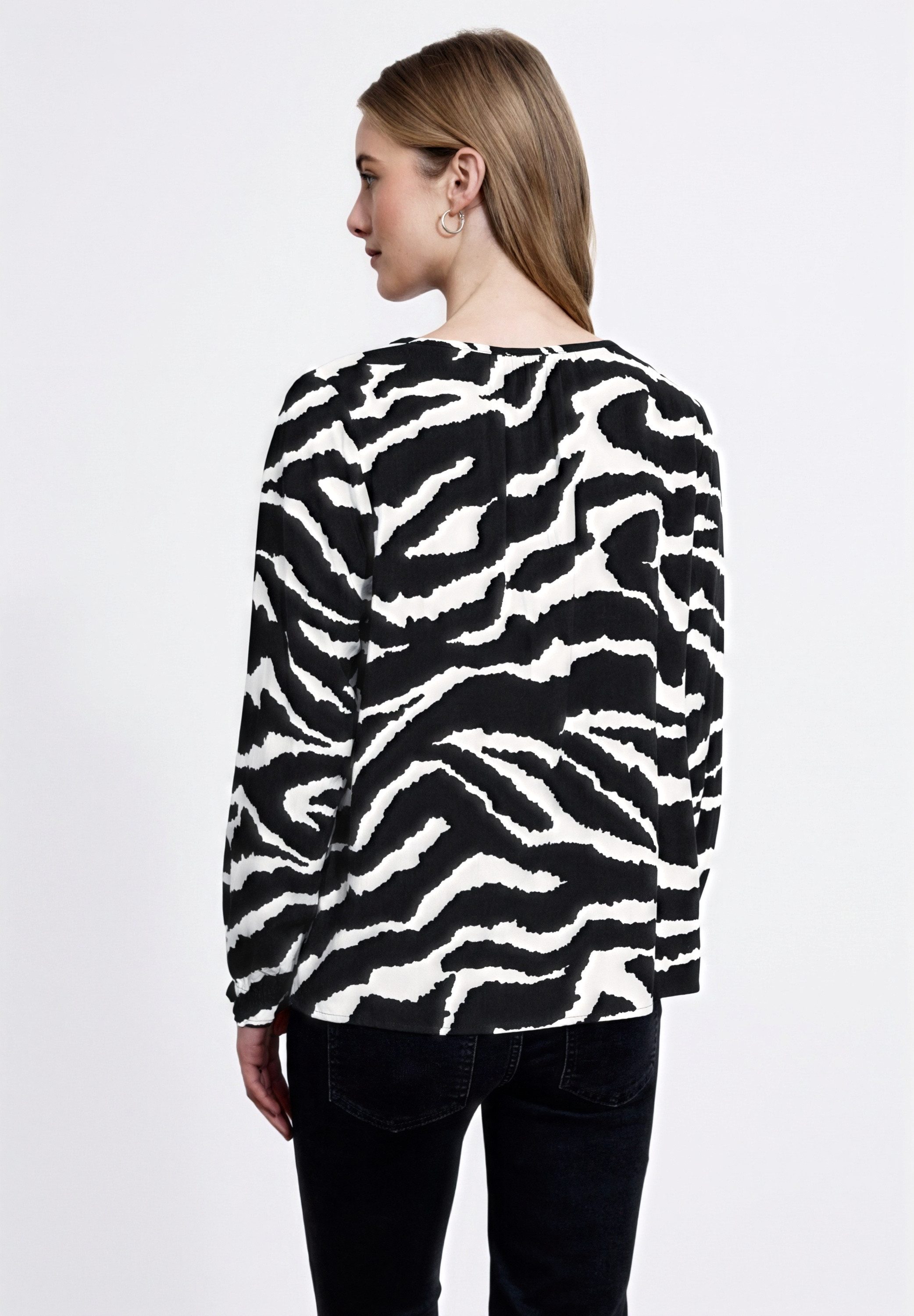 STREET ONE STUDIO Langarmbluse aus softer Viskose günstig online kaufen