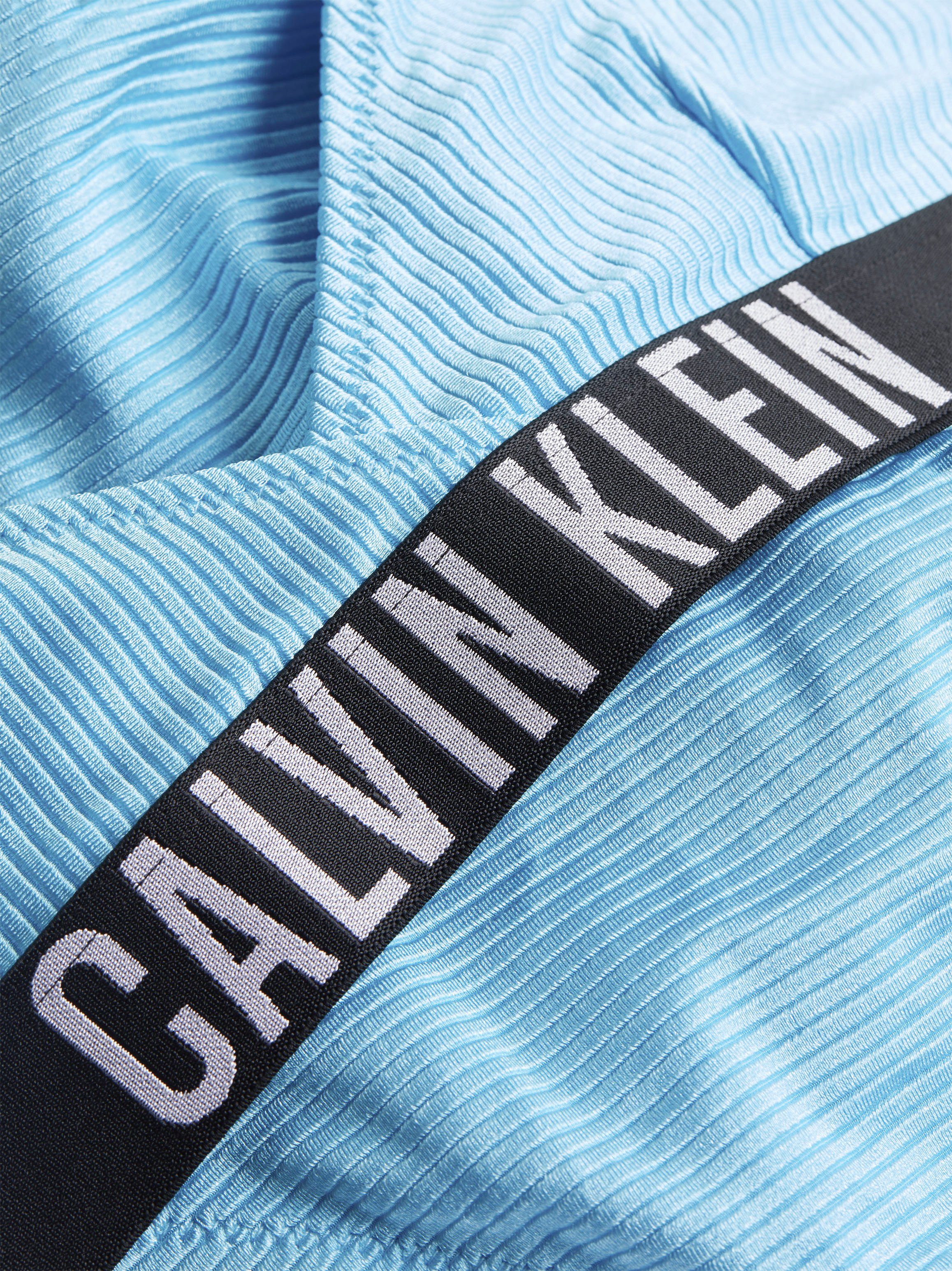 Calvin Klein Swimwear Markenlabel mit TRIANGLE CROSSOVER Triangel-Bikini BIKINI SET (2-St) Blue_Tide