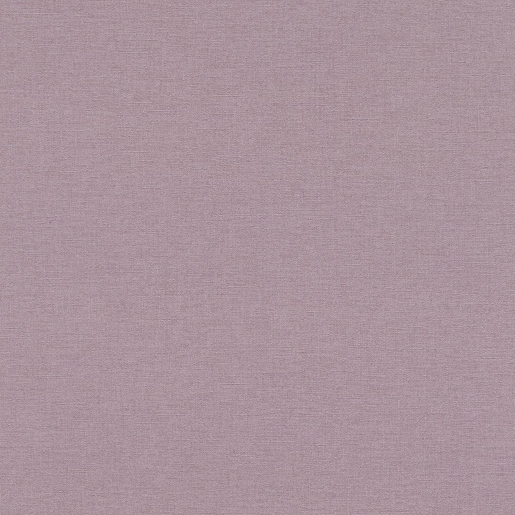 Rasch Vliestapete Leinenoptik - Vinyltapete Uni Lila, Matt, Leinenoptik, Textiloptik, (1 Rolle, 1 St., Kollektion 'Country Charme' - 10,05 m x 0,53 m), gute Lichtbeständigkeit, feucht abwischbar, restlos abziehbar