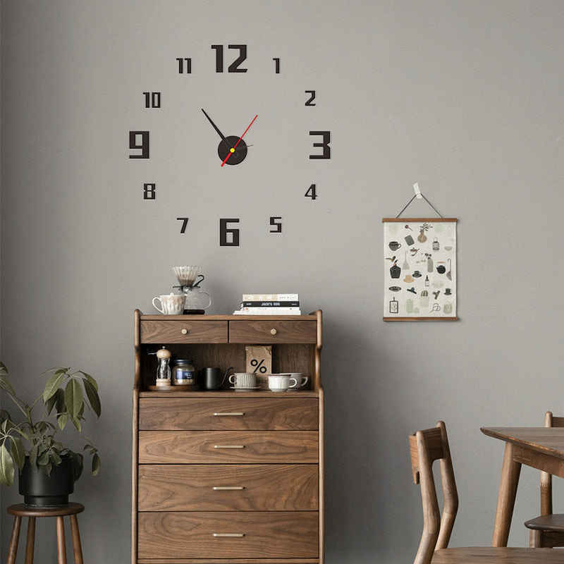 AUKUU Wanduhr Wanduhr Wanduhr digital DIY personalisierte kreative dekorative (Uhr)