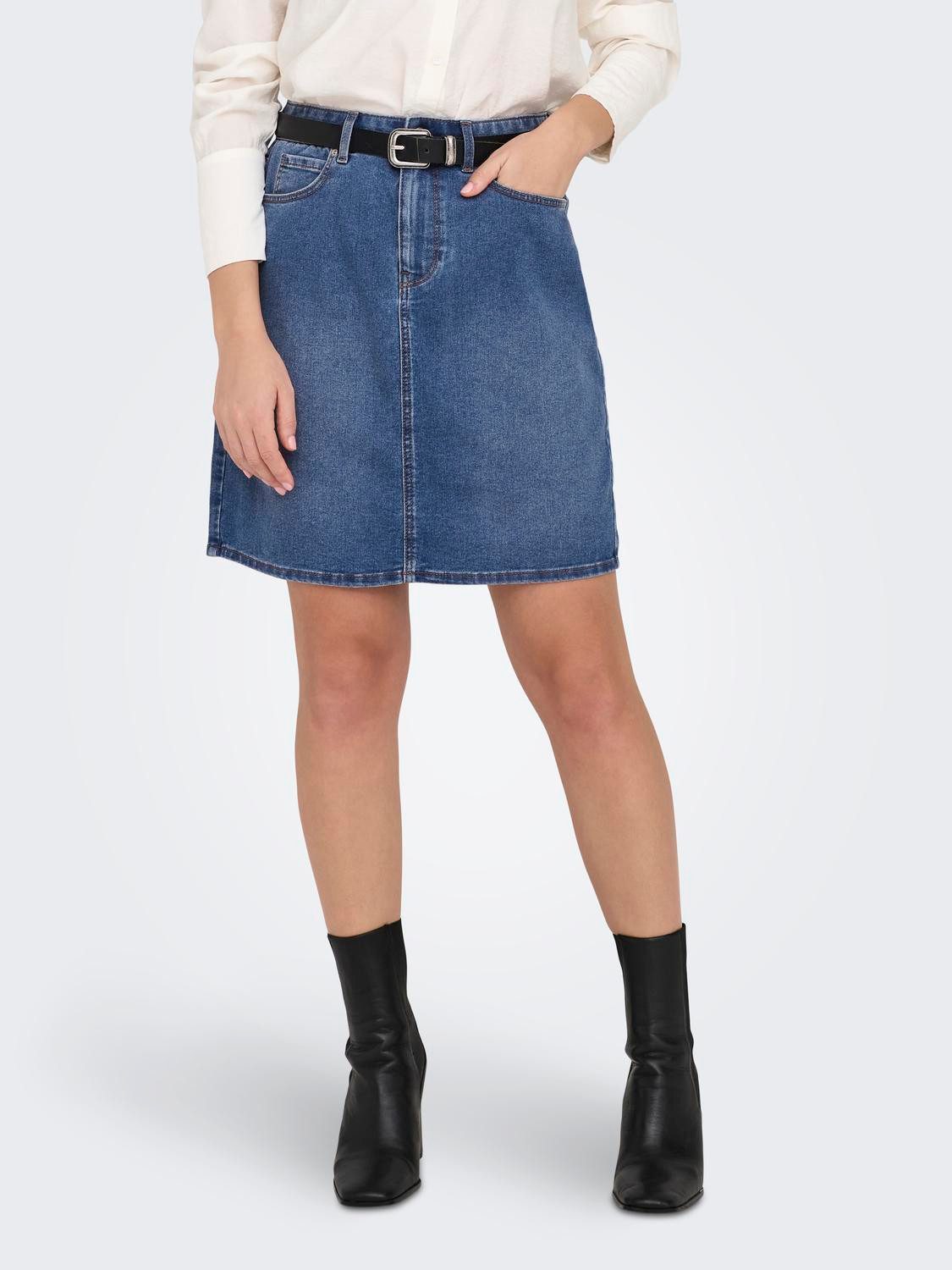 Jeansrock ONLWONDER HW DNM SKIRT PIM NOOS