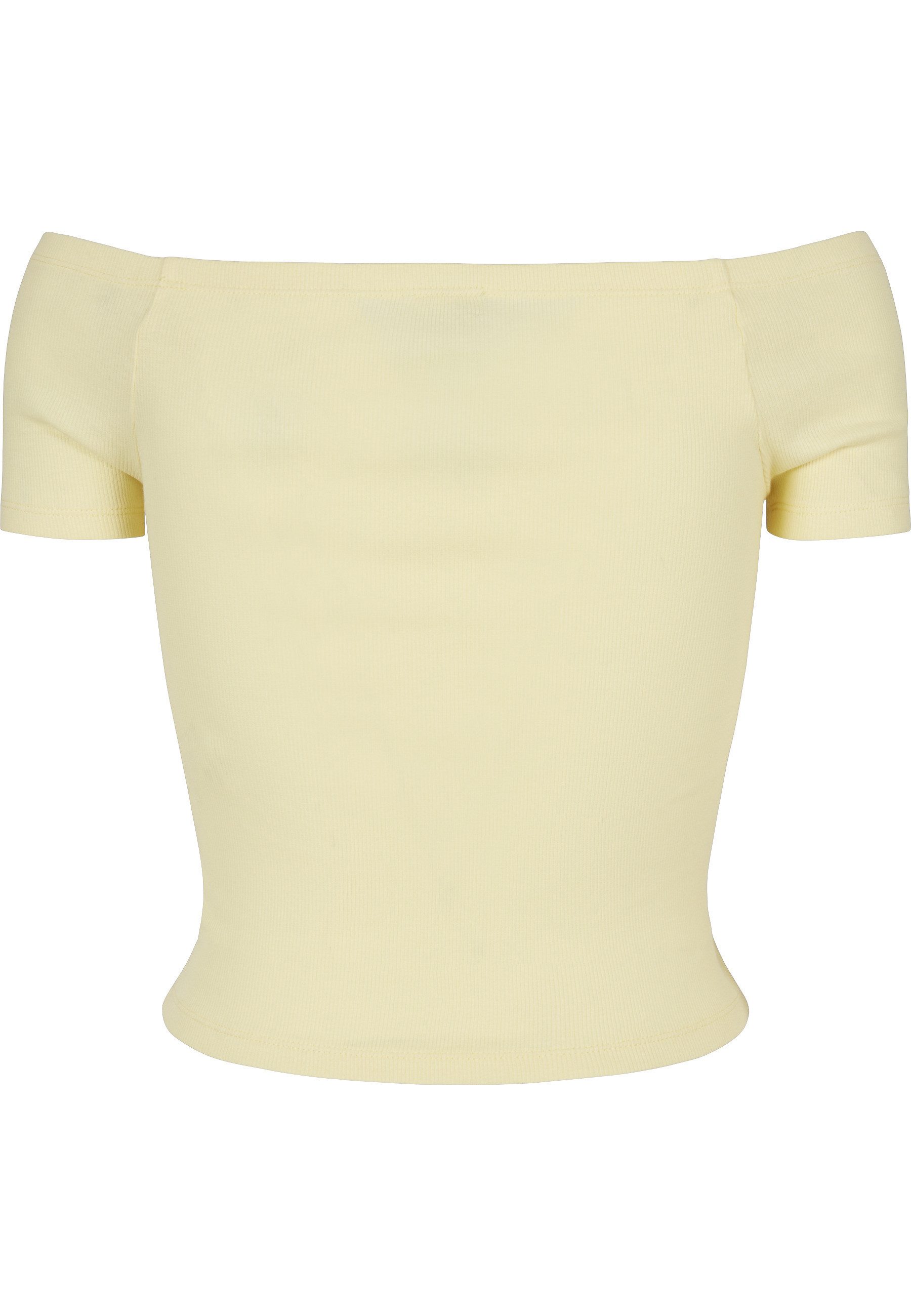 URBAN CLASSICS T-Shirt Urban Classics Damen Ladies Off Shoulder Rib Tee (1-tlg)