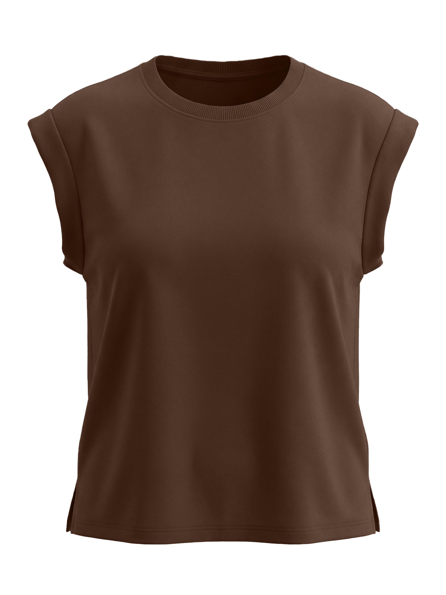 T-Shirt Damen Basic-Shirt mit Rundhalsausschnitt