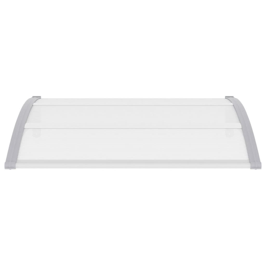 vidaXL Vordach, Türvordach Grau 120x100 cm PC