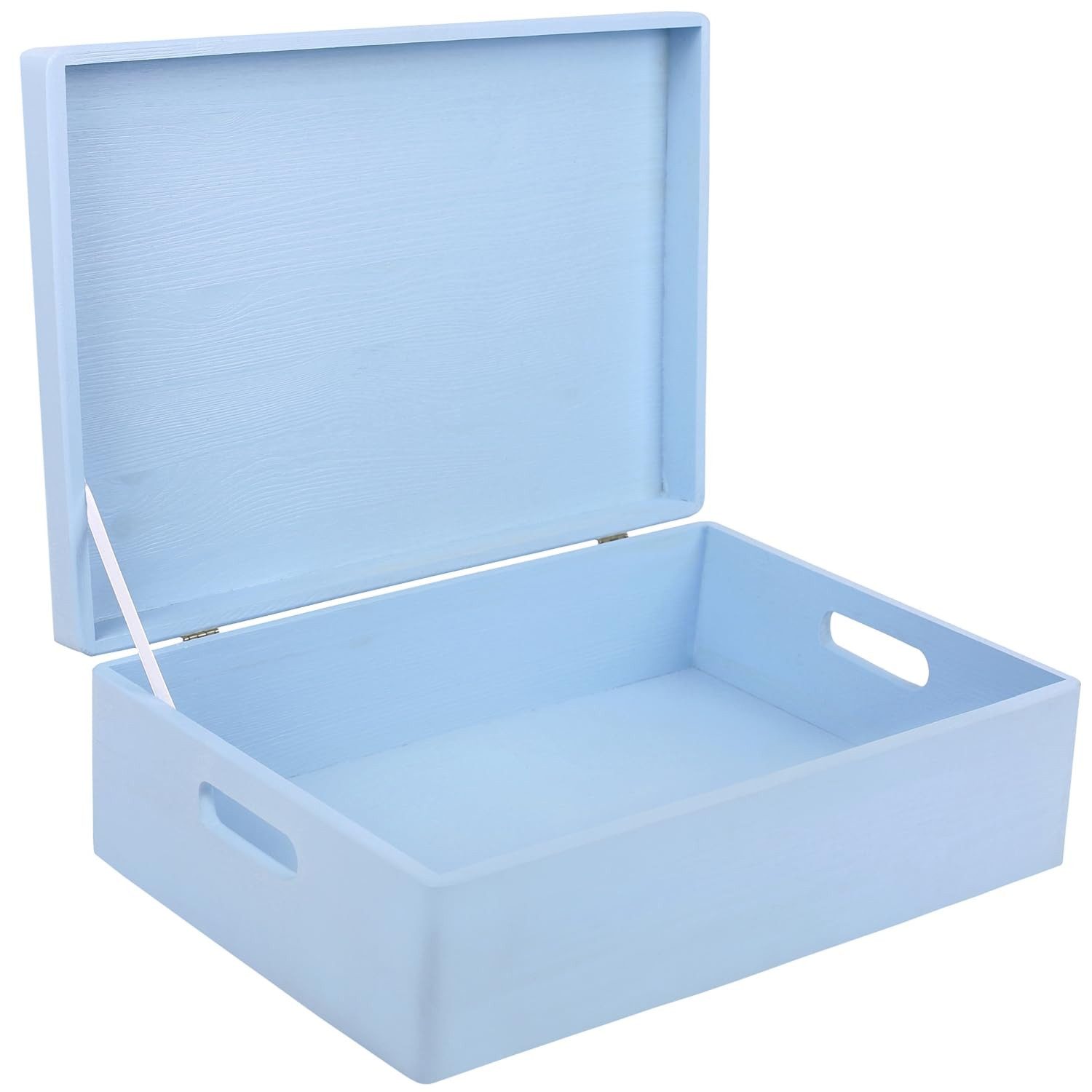 Creative Deco Holzkiste mit Deckel 40x30x14 cm (1cm)