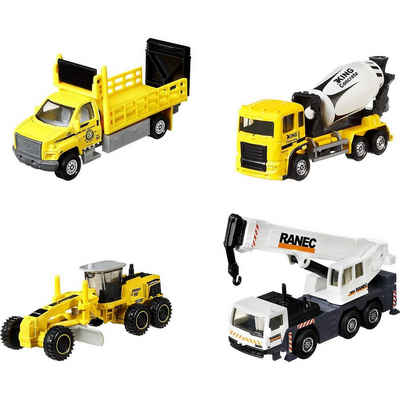 Mattel® Spielzeug-Auto »Matchbox Multipack: 4 Baustellenfahrzeuge mit«