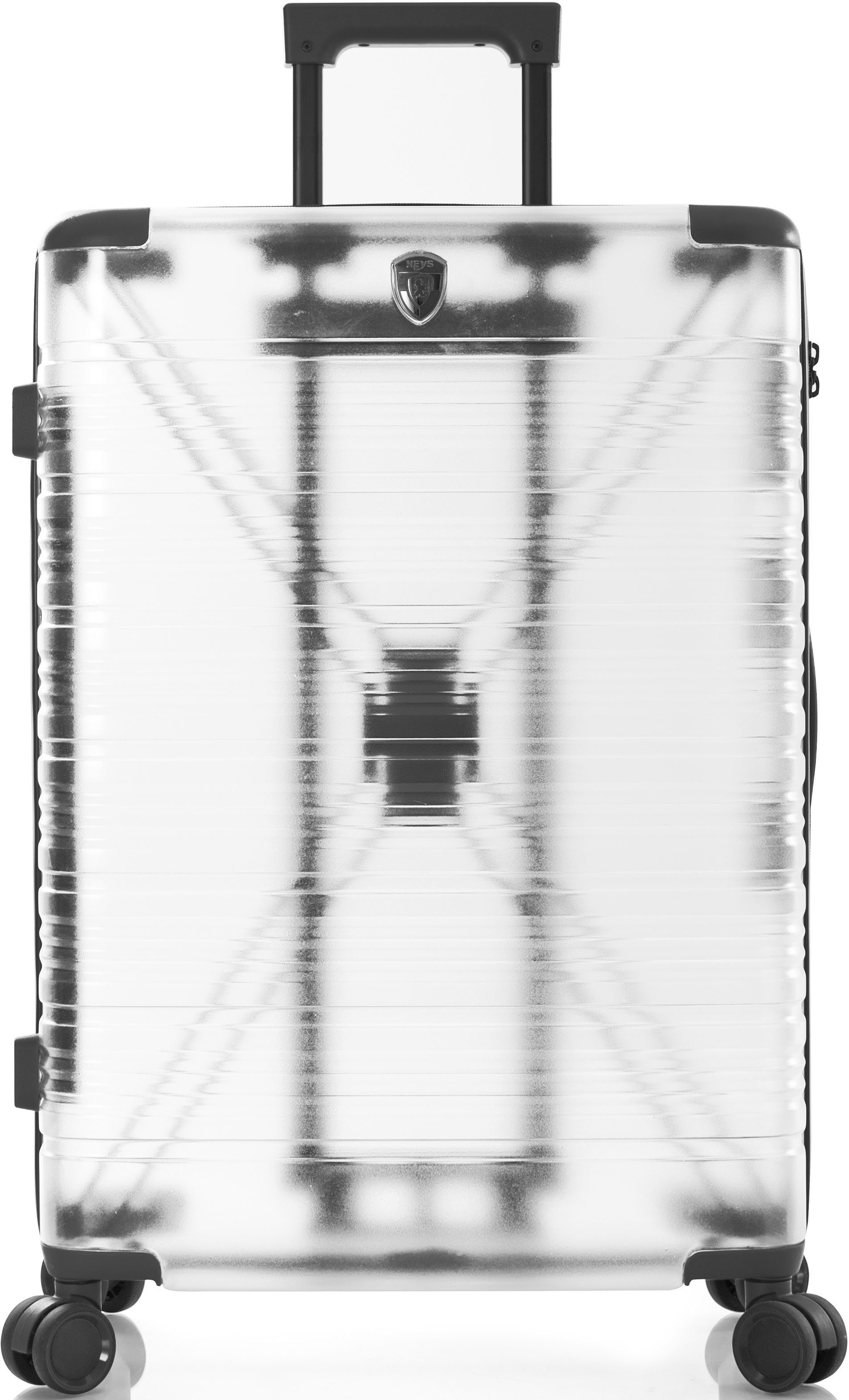 Damen Trolleys Heys Hartschalen-Trolley X-Ray, 66 cm, schwarz, 4 Rollen, Transluzente Schale, Schwarze Zierleiste