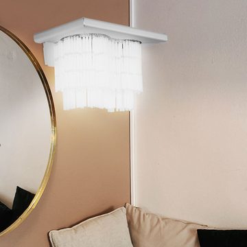 etc-shop Wandleuchte, Leuchtmittel nicht inklusive, Wandlampe Wandleuchte Flurlampe Glasstäbe Wohnzimmerleuchte B 40,5 cm