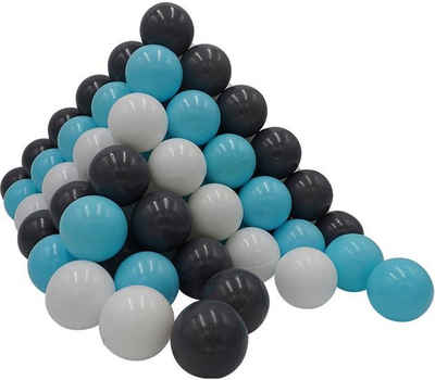 Knorrtoys® Bällebad-Bälle 100 Stück, creme/Grey/Blue