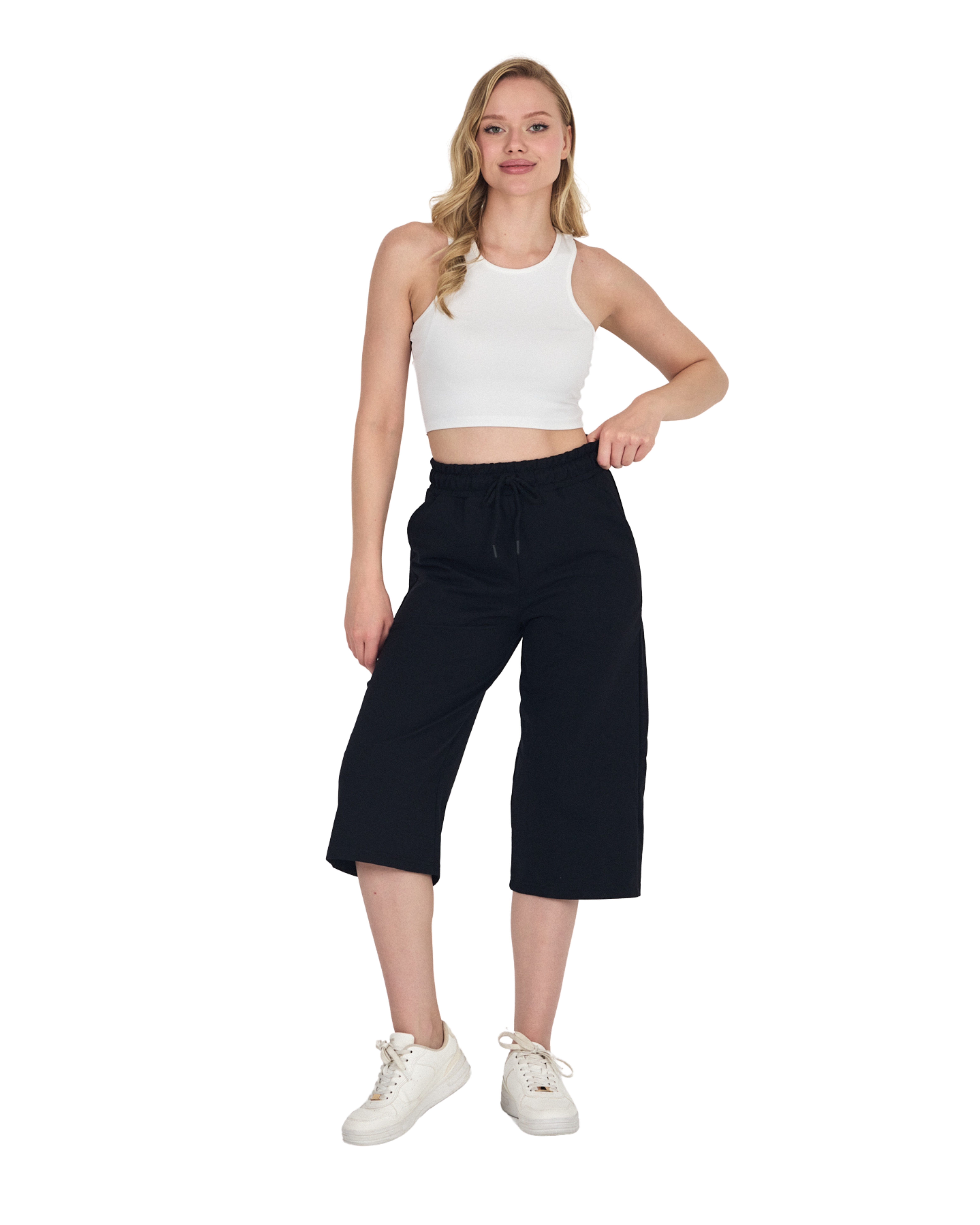 COMEOR 3/4-Hose COMEOR Damen Capri Sweatpants günstig online kaufen