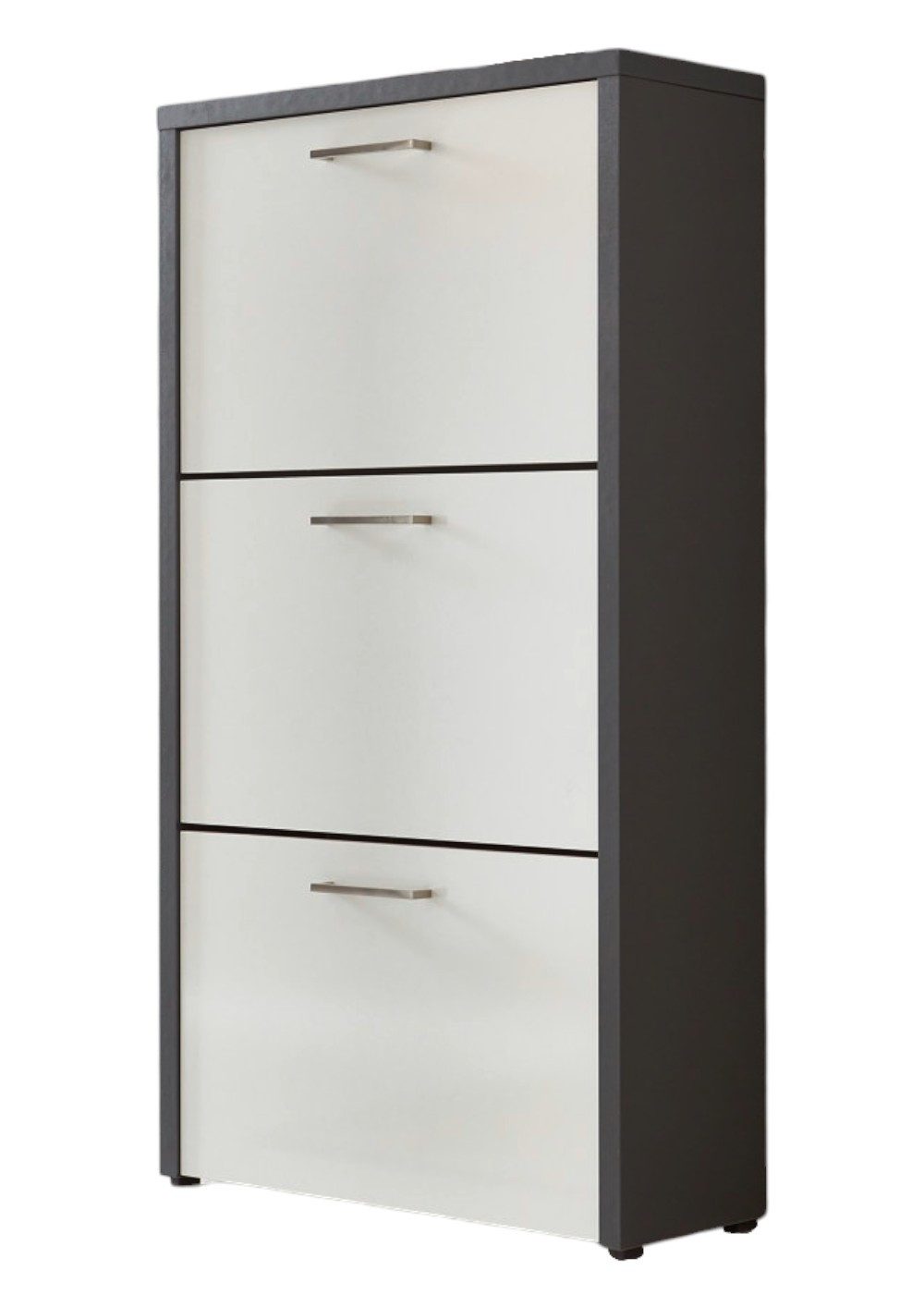 moebel-dich-auf Schuhkipper LYON (3 Klappen, Doppelwalze), Metallgriffe