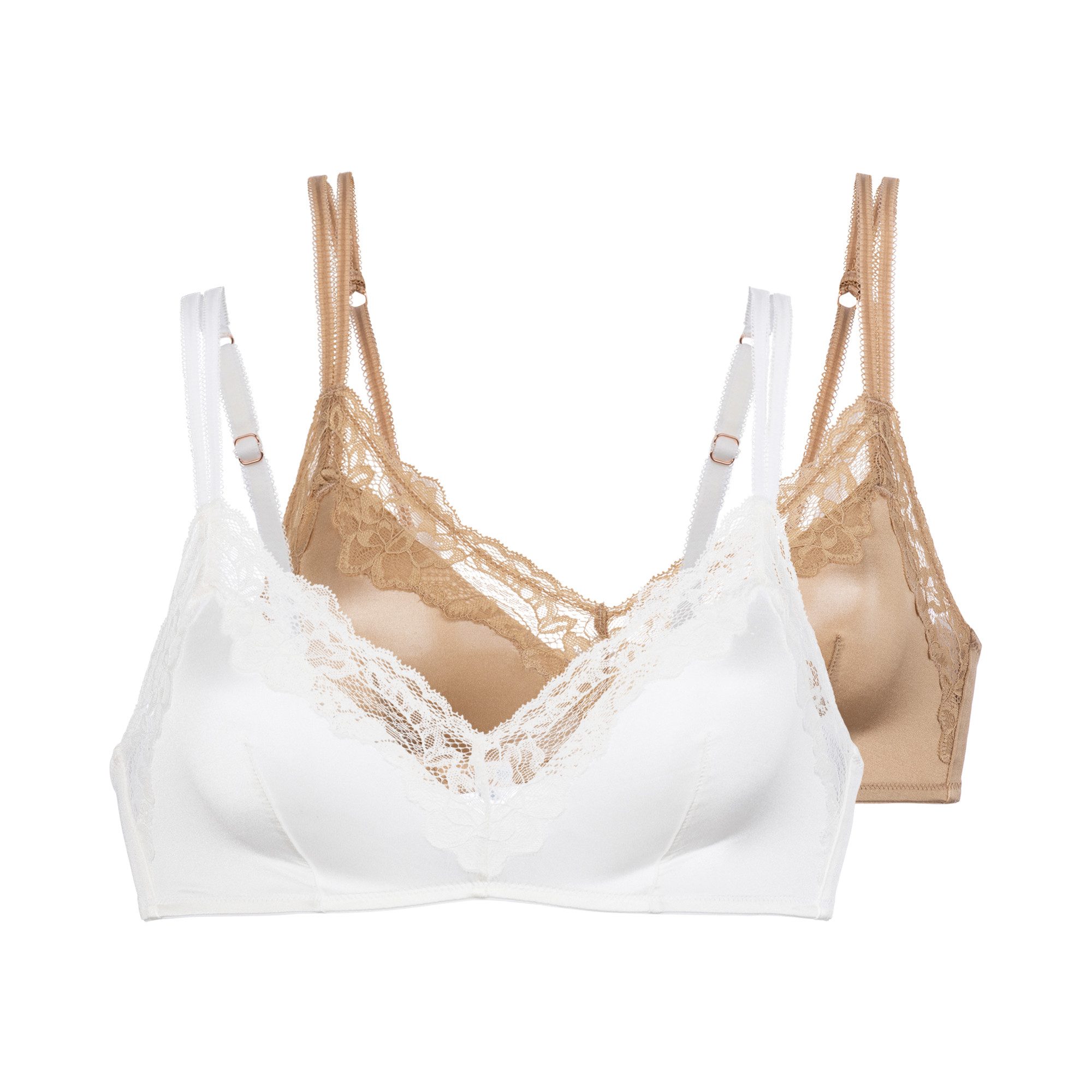 Dorina Bralette Origins Shiny Micro mit zarter Spitzenborte, glänzend, verstellbare Träger