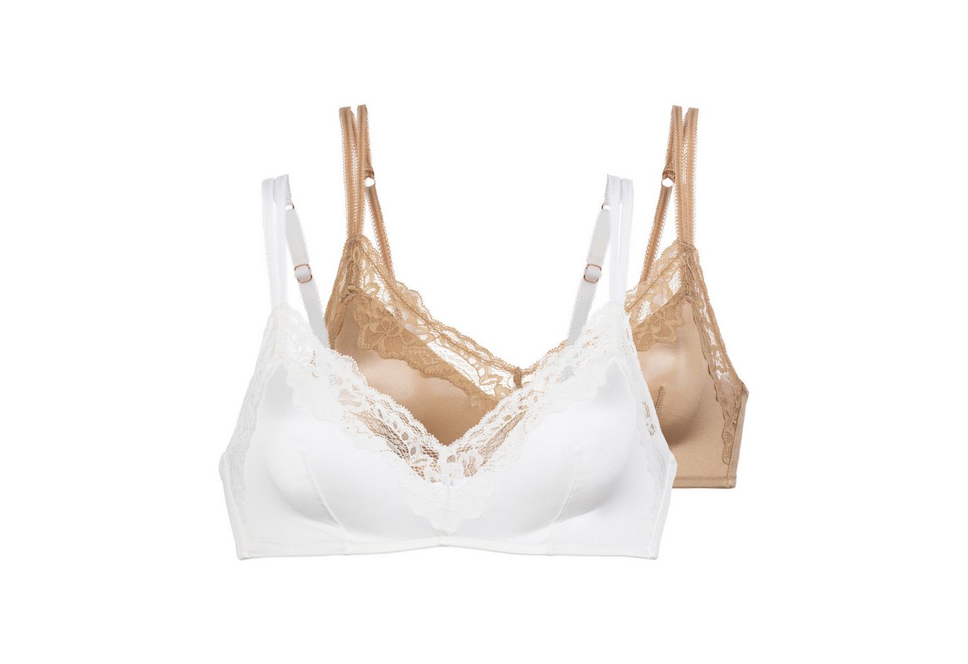 Dorina Bralette Origins Shiny Micro mit zarter Spitzenborte, glänzend, verstellbare Träger