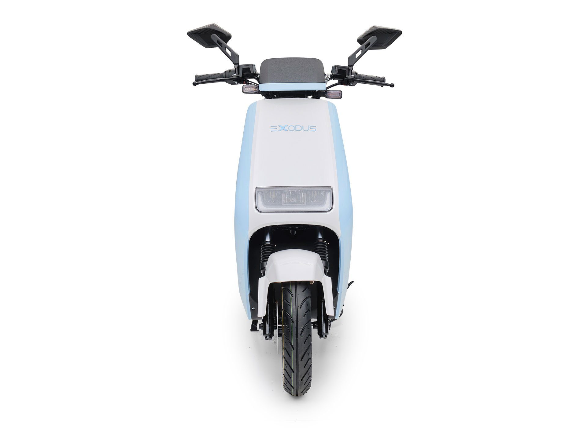 45km/h E-Motorroller 2000 Watt Elektro Roller, Bosch Himmelblau-Weiß 2000,00 km/h, 45 Burnout Exodus Elektromotor W,