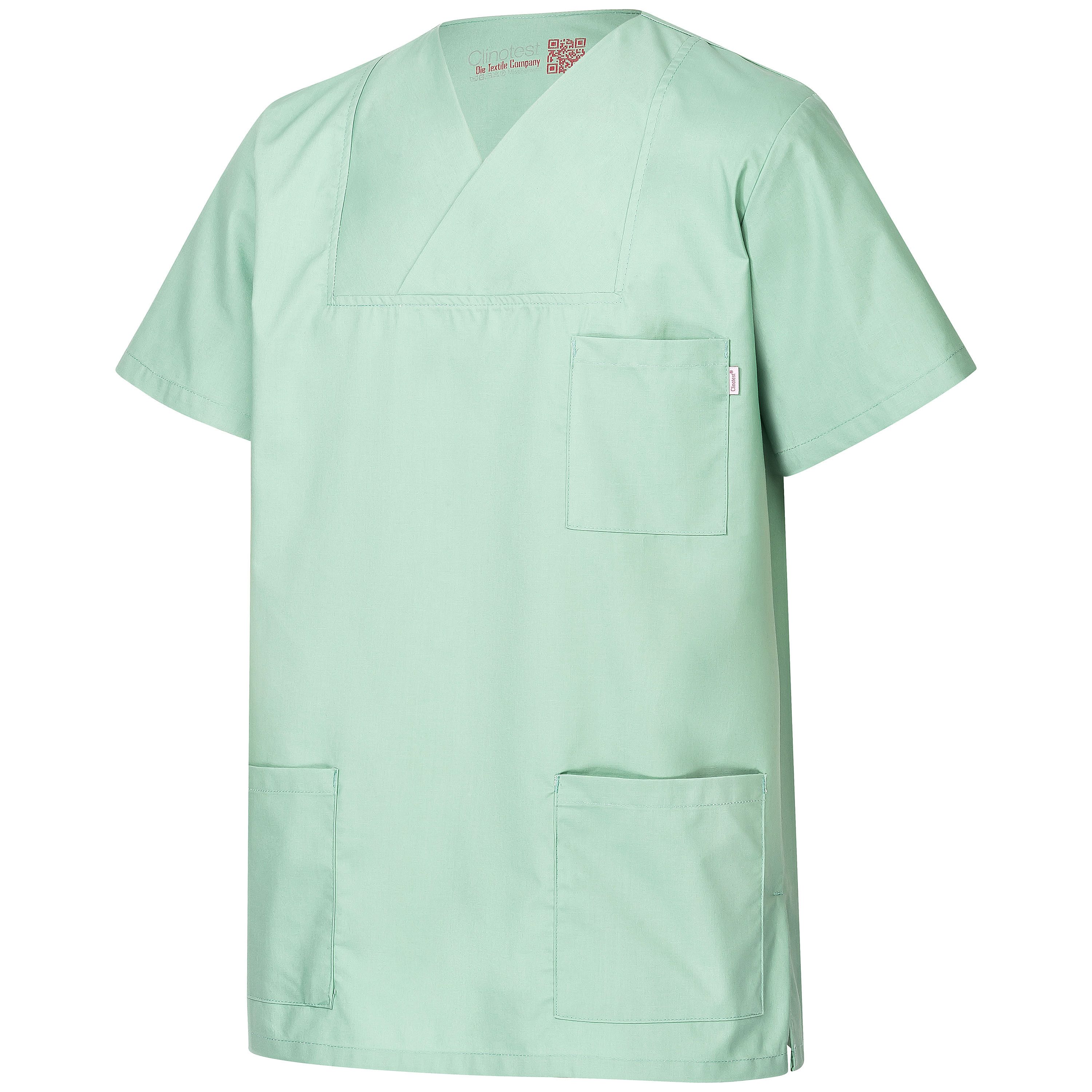 Clinotest Funktionsbluse Kasack für Damen & Herren – kochfest - 50% Baumwolle/50% Polyester