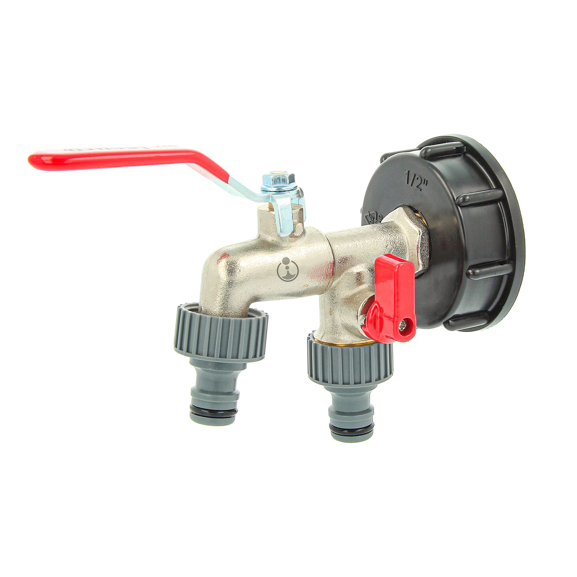 Regenwassertank Kugelauslaufventil mit Steckkupplung/Schnellkupplung und IBC Adapter