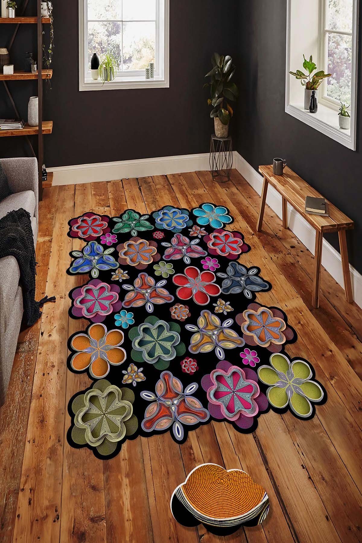 Teppich HMNT964HFT, Bunt, 120 x 180 cm, 100 POLYESTER, Conceptum Hypnose