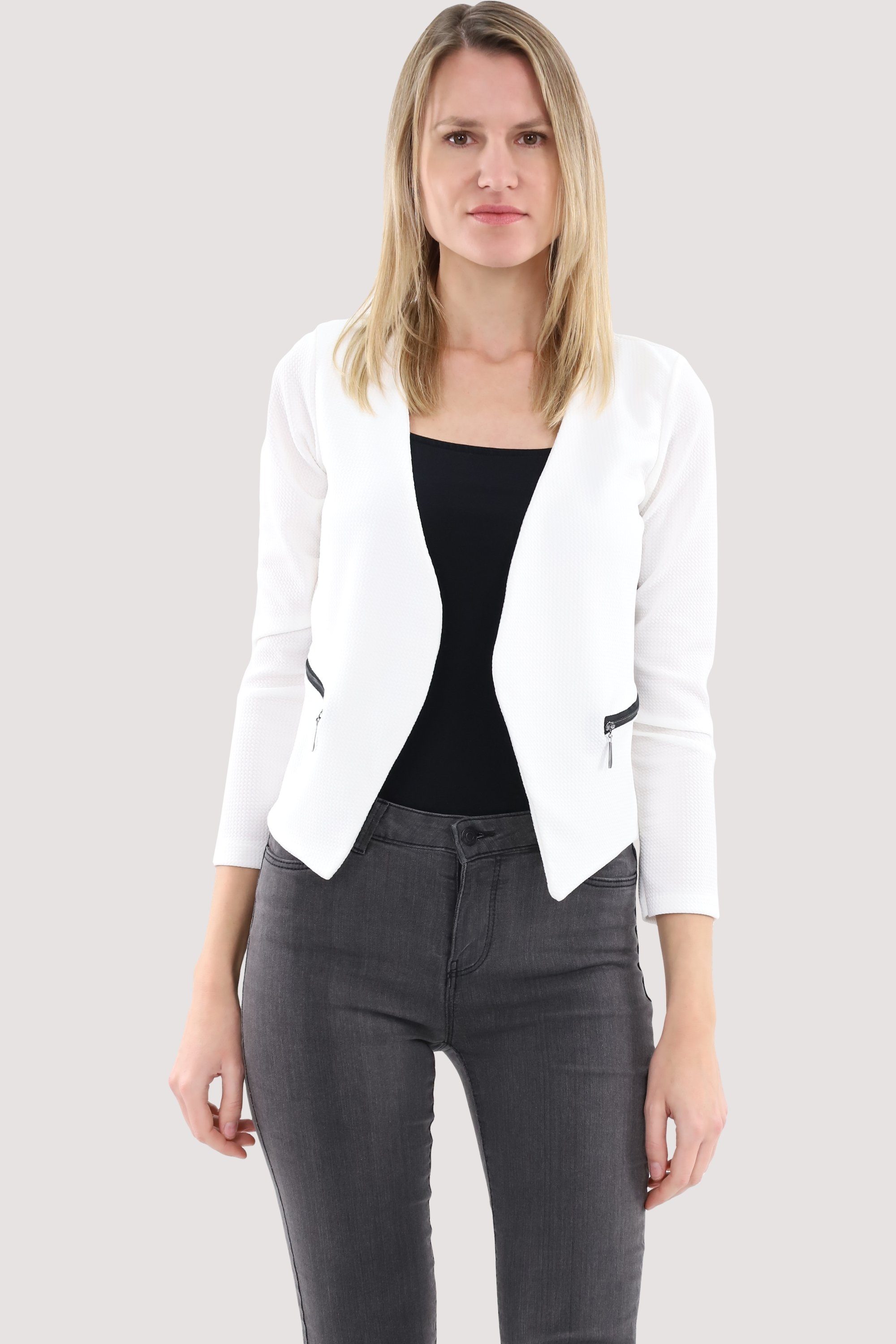 malito more than fashion Jackenblazer 6040 Sweatblazer im Basic-Look