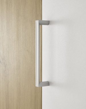 möbelando Kleiderschrank Kassel (BxHxT: 120x195x55 cm) in Weiß / Artisan Eiche mit 2 Schubladen und 3 Türen