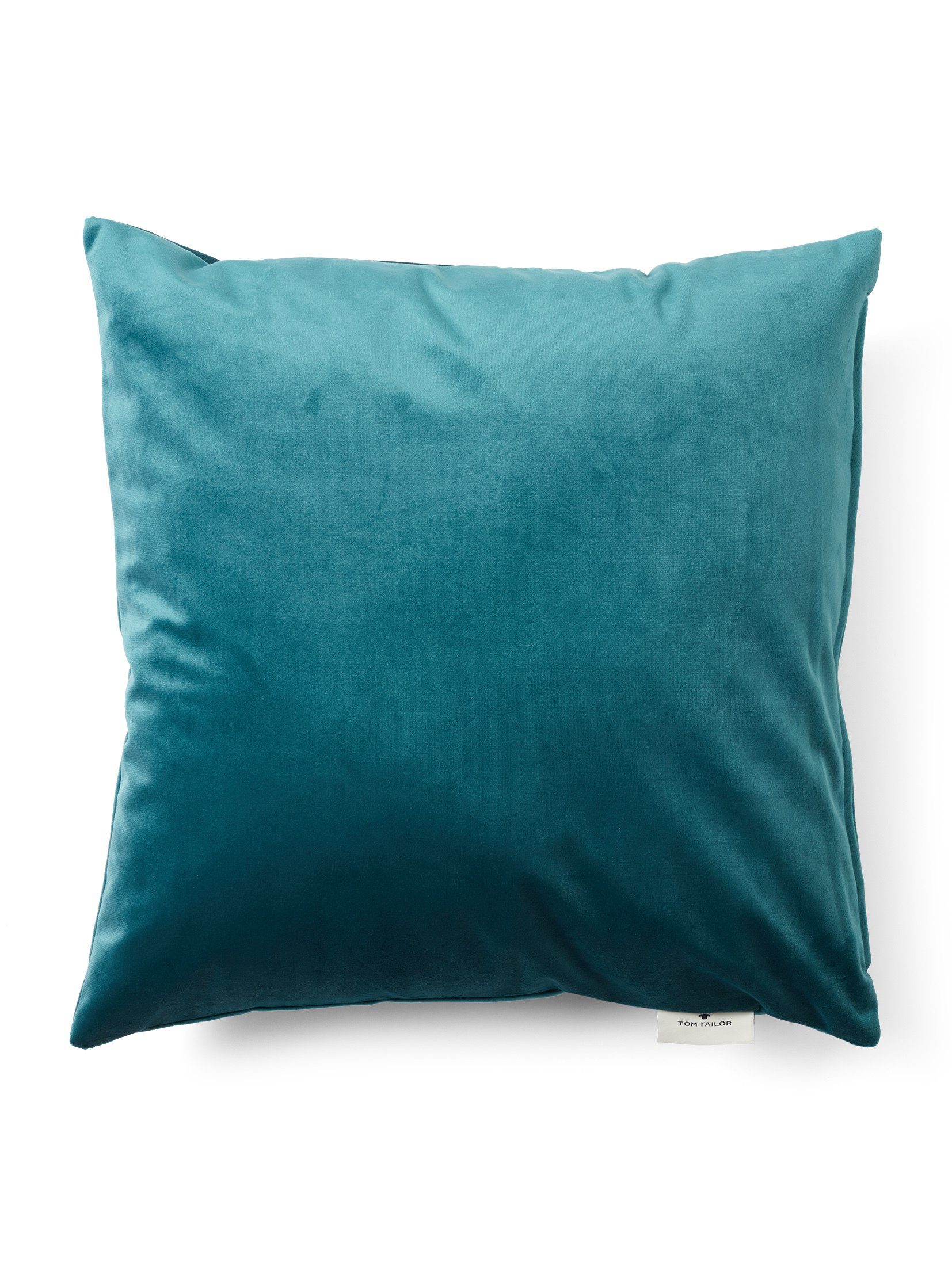 TOM TAILOR HOME Dekokissen French Velvet, aus weichem Micro-Velvet, Kissenhülle  ohne Füllung, 1 Stück, Mit pflegeleichten Polyesterfasern