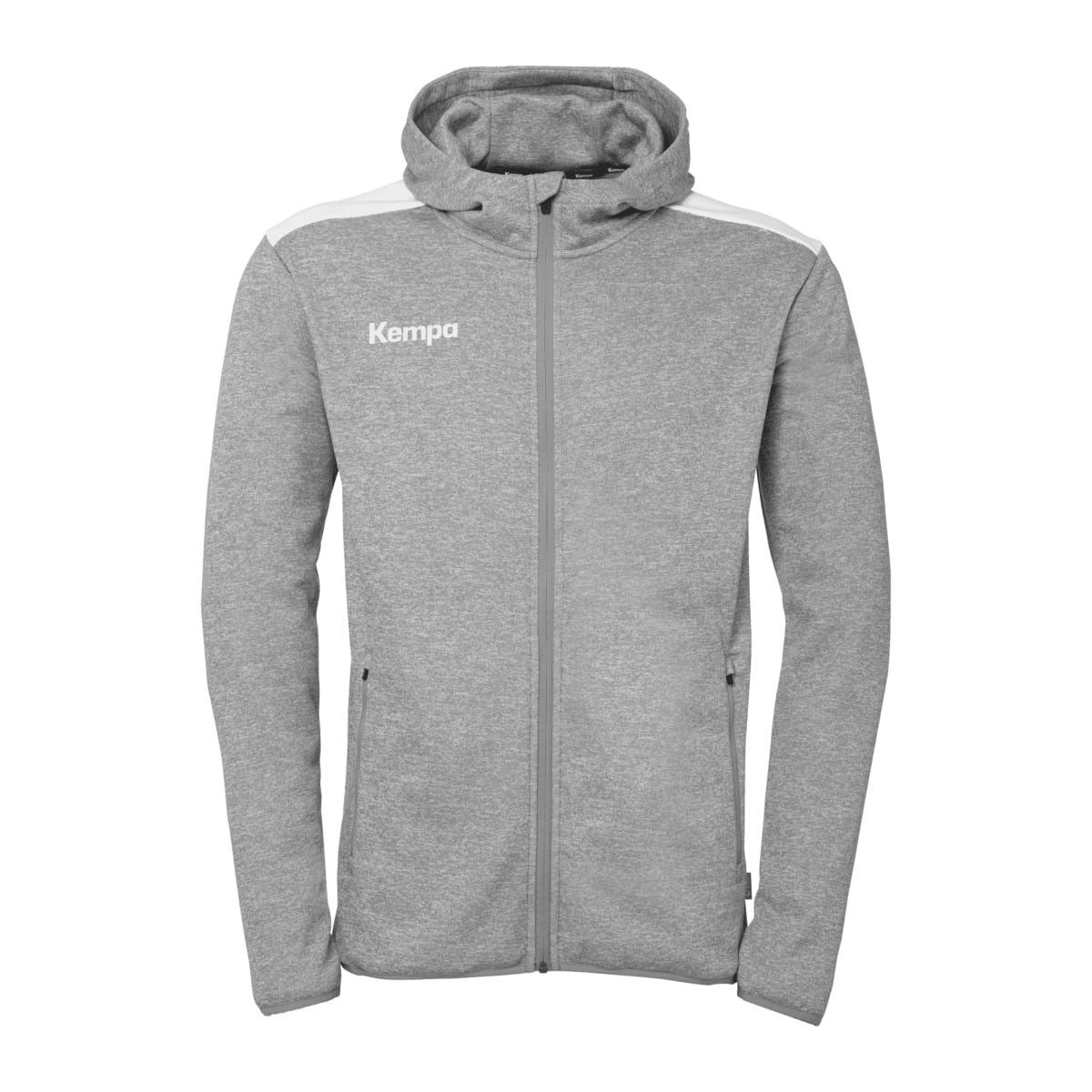 Trainingsjacke Kapuzenjacke Emotion 27 Full-Zip (angenehmes Tragegefül) grau/weiss