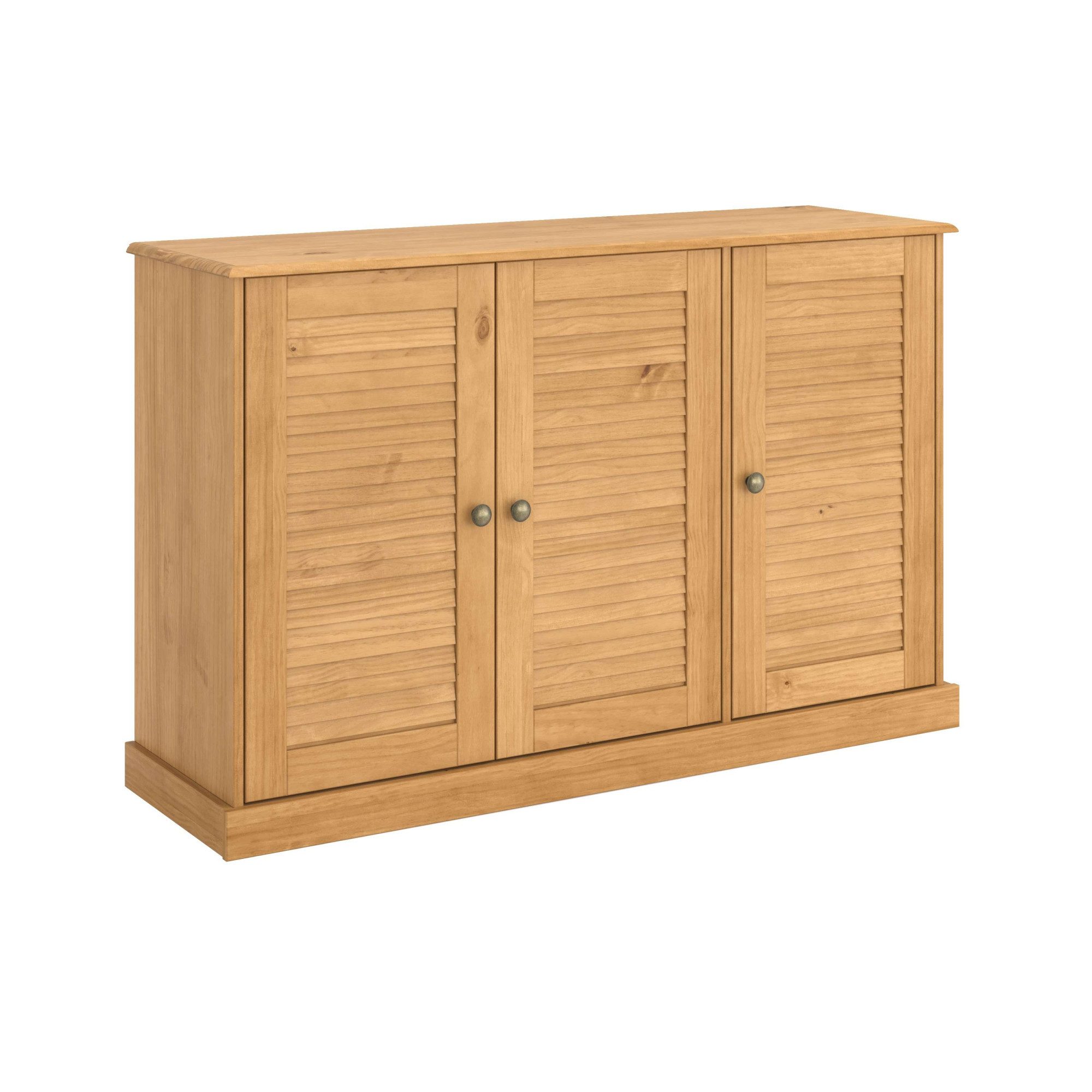 OTTO home Sideboard Turia, mit Lamellentüren, Kommode aus massivem Kiefernholz, FSC®, Breite 125 cm