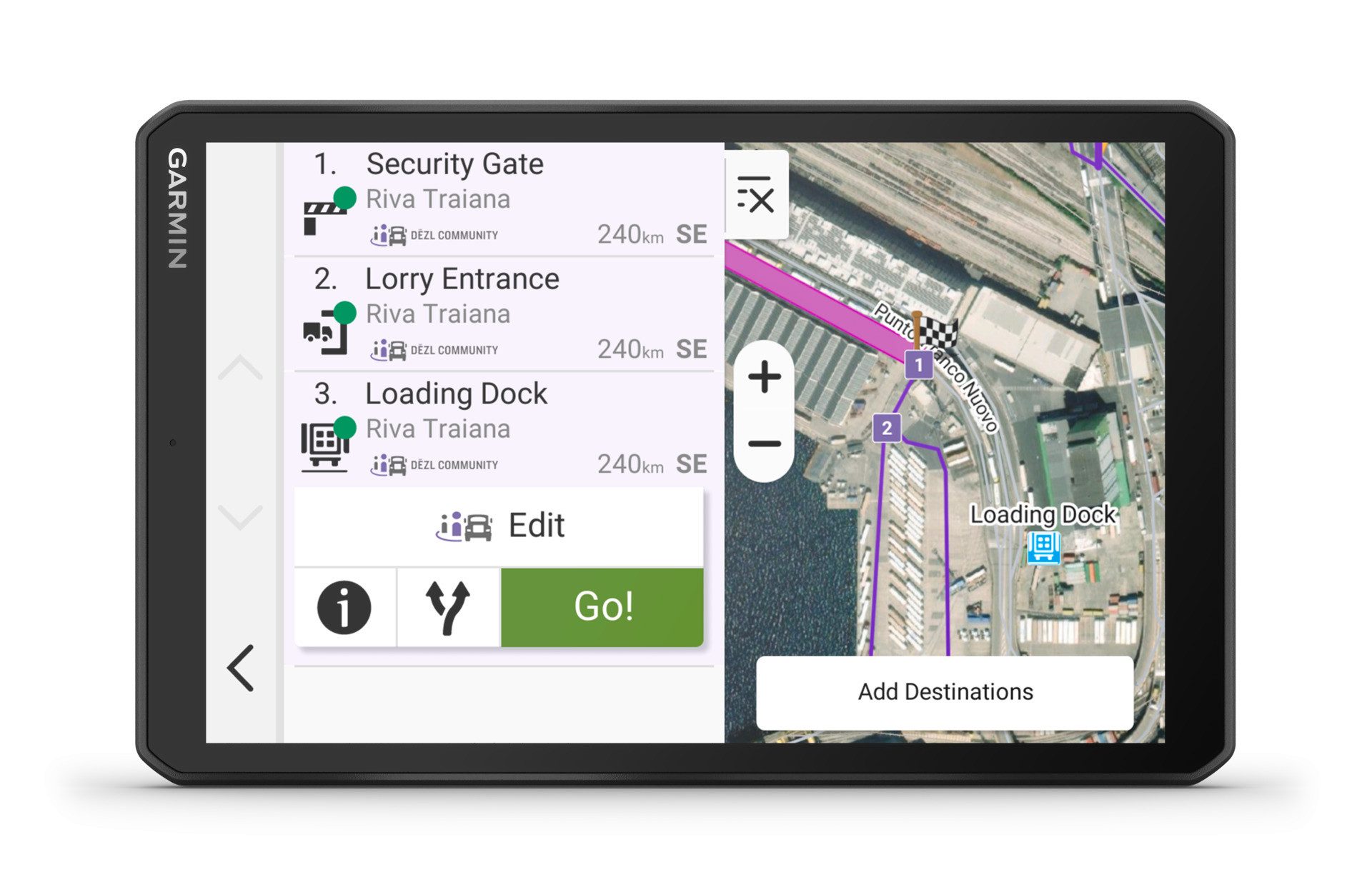 Garmin dezl LGV820 LKW-Navigationsgerät (Europa (49 Länder), Karten-Updates)