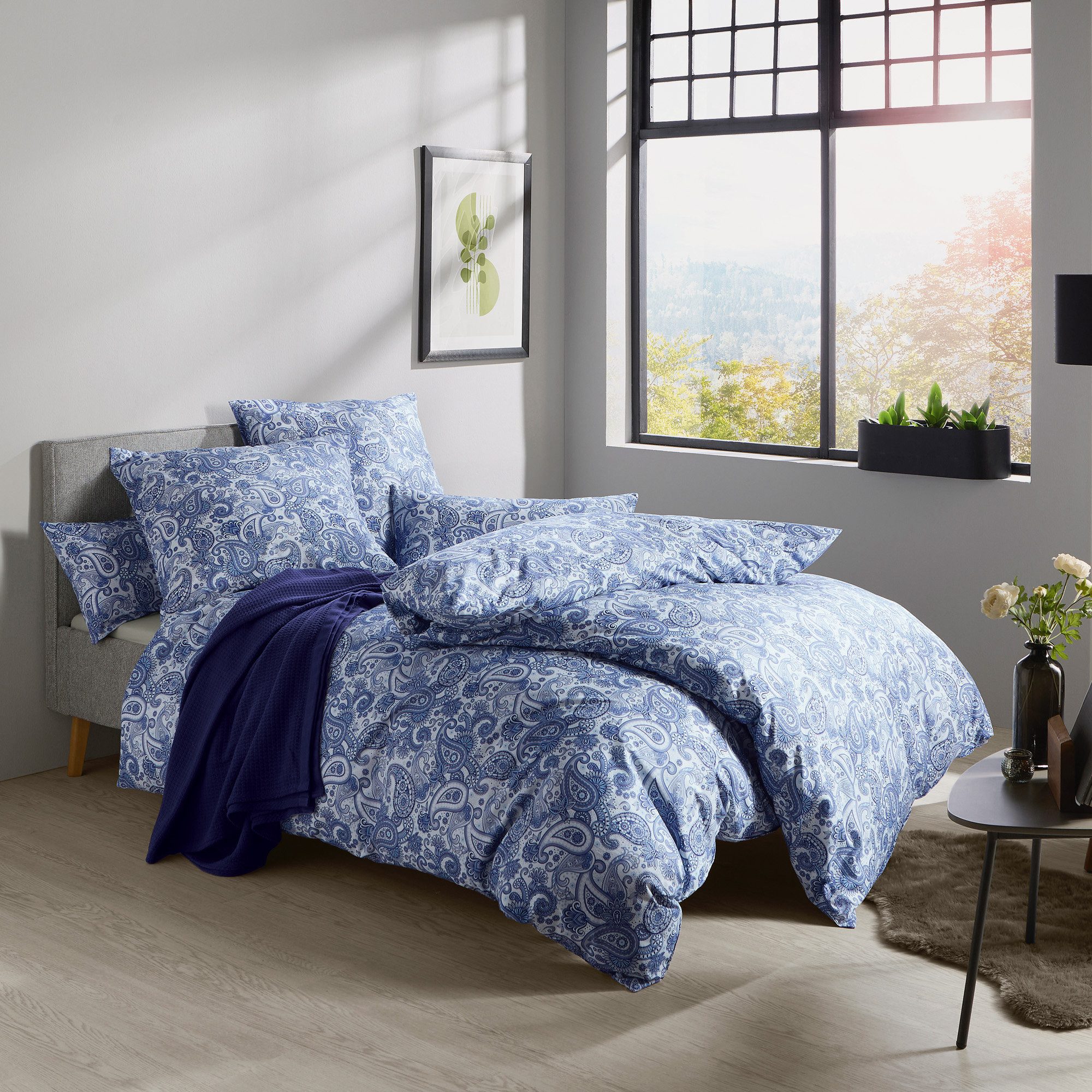 REDBEST Bettwäsche Bettwäsche, Renforcé, Viskose-Renforcé Paisley