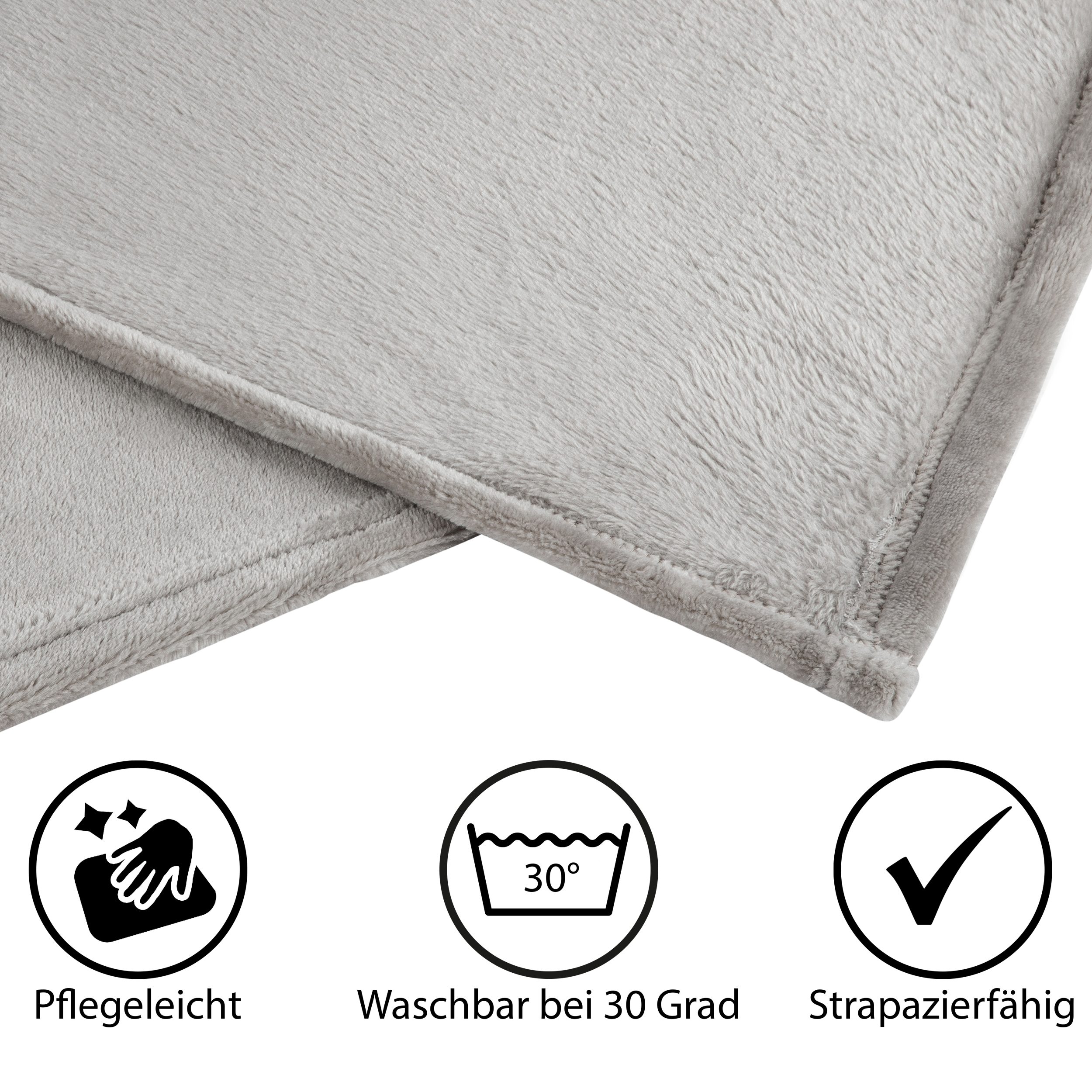 Wohndecke Wohndecke life hell GTS Kuscheldecke, Feeling Grau 4 Textile Cashmere Wohn- & 150*200cm,