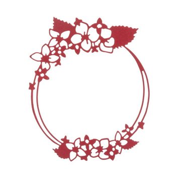 Stanzenshop.de Motivschablone Stanzschablone: Kreis mit Blütenverzierungen