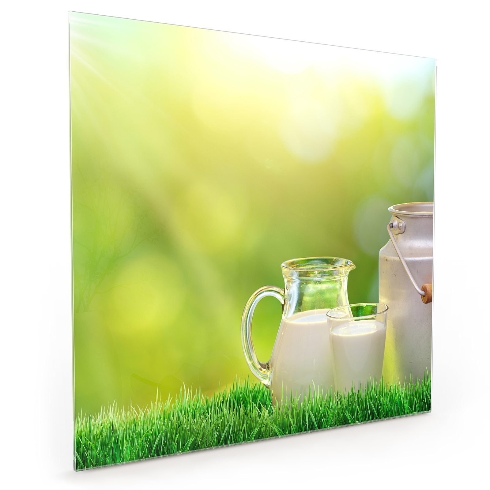 Küchenrückwand in Milch Glas Motiv mit Küchenrückwand Frische Natur Spritzschutz Primedeco