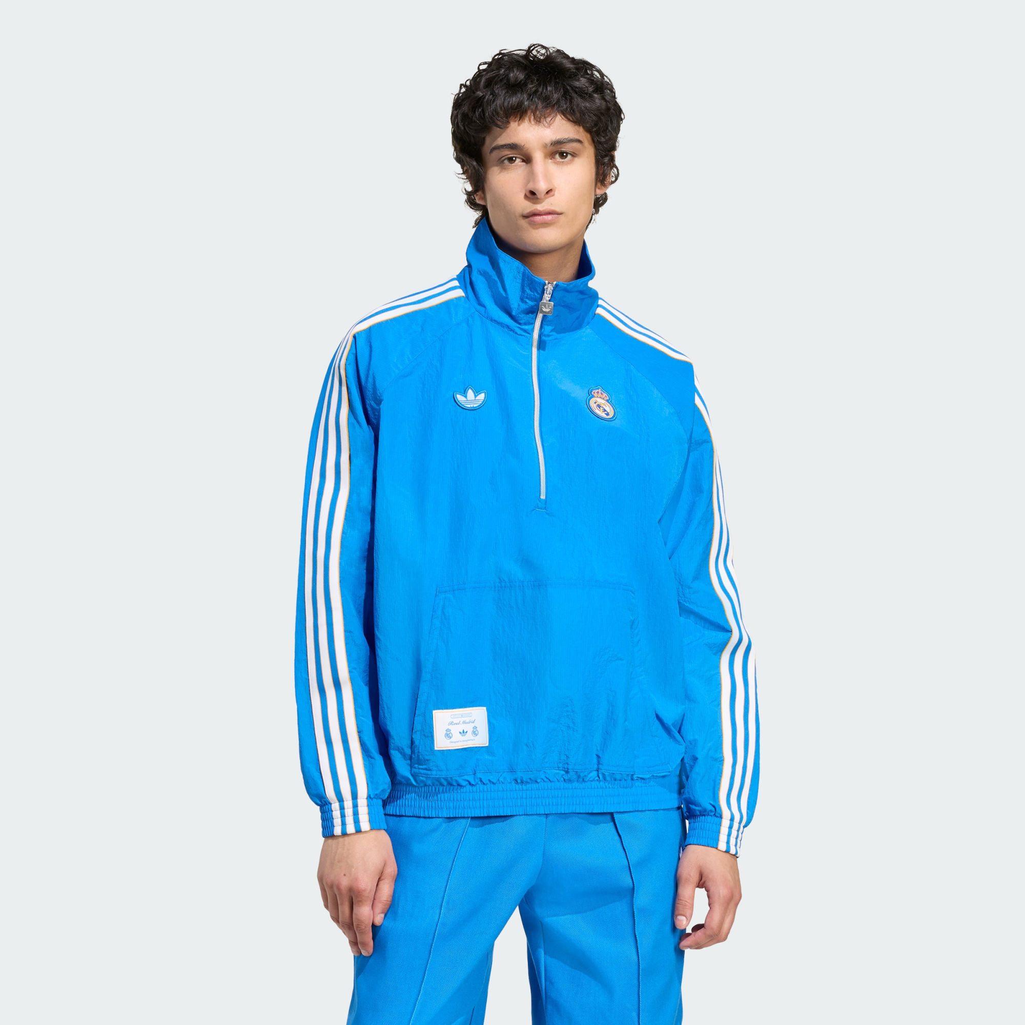 Trainingsjacke REAL MADRID TERRACE ICONS HALF-ZIP JACKE