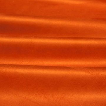 Stofferia Stoff Kunstleder Wildleder Reversibel Alaska Orange, Breite 140 cm, Meterware