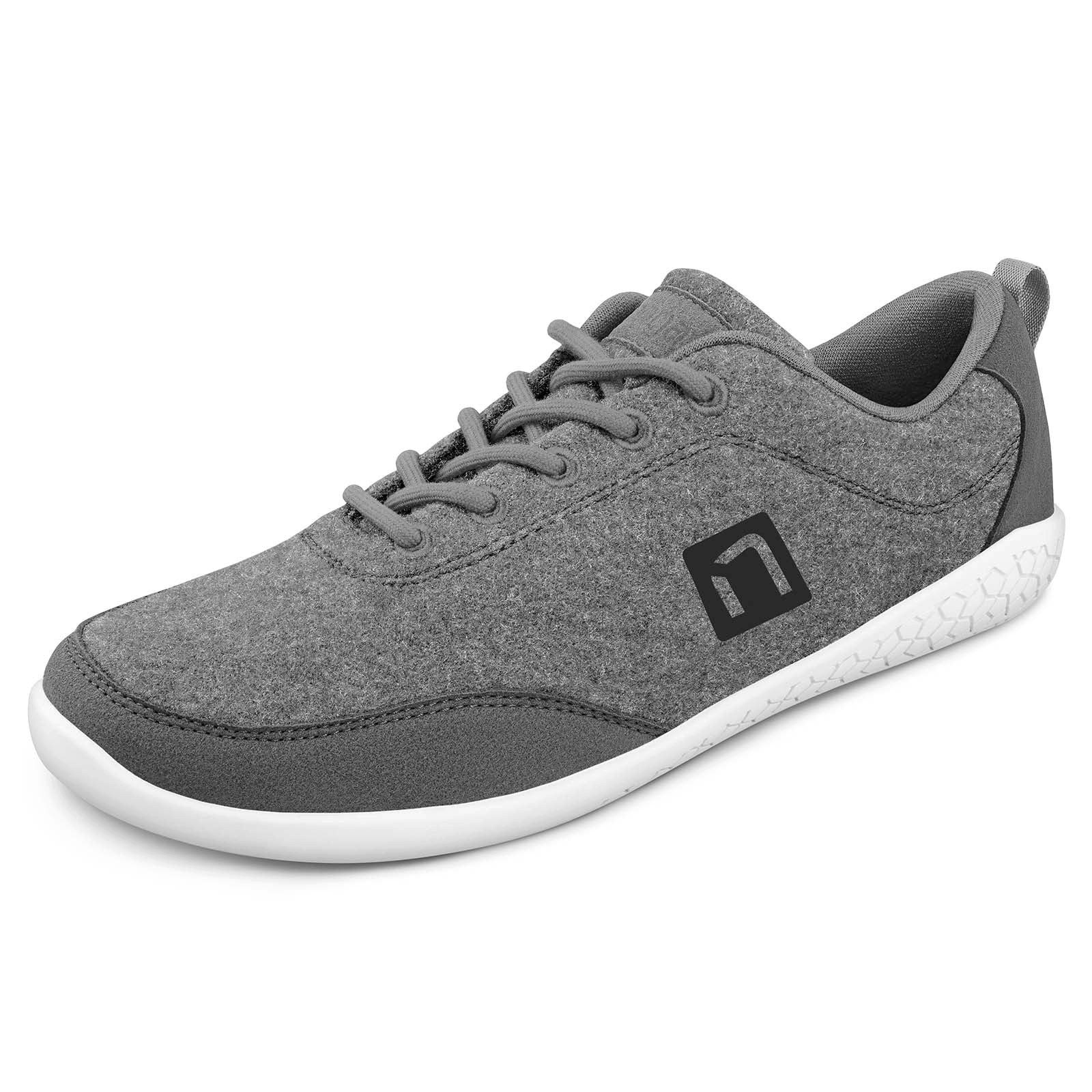 NANGA Merinorunner Barefoot (100% Schurwolle) schiefergrau Damen Sneaker