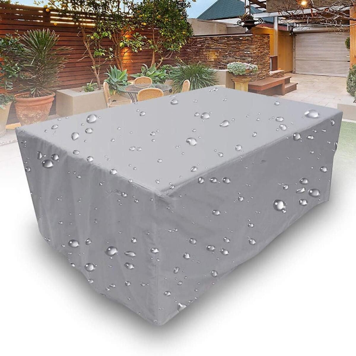 FELIXLEO Schutzhüllen-Sandsäcke Abdeckung Gartenmöbel Wasserdicht Schneeschutz Oxford 210D Grau, (1-tlg)