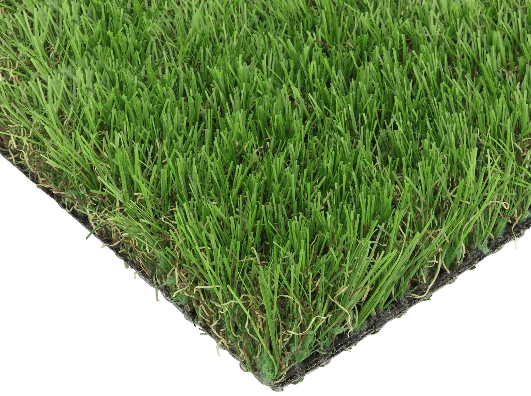 Primaflor-Ideen in Textil Kunstrasen FORESTLAND, Gesamthöhe 37 mm, Made in Spain, rechteckig, natürliche Optik, mit Drainagefunktion, ideal für Balkon & Terrasse