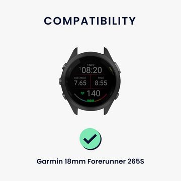 kwmobile Uhrenarmband 2x Sportarmband für Garmin 18mm Forerunner 265S, Armband TPU Silikon Set Fitnesstracker