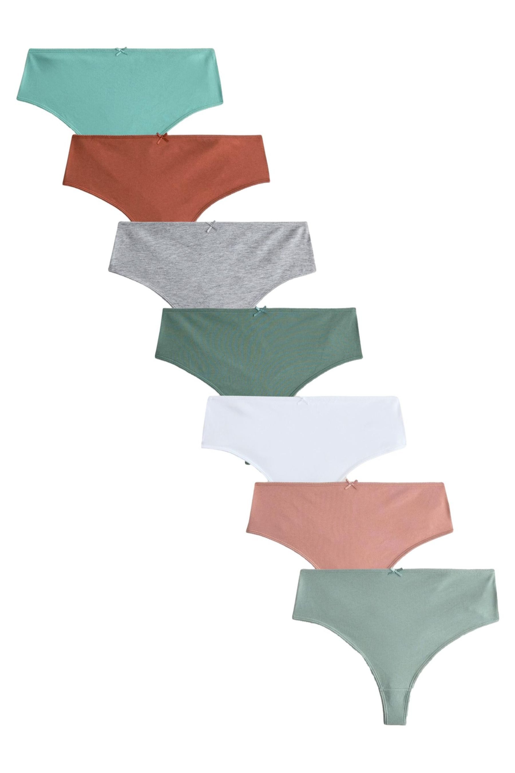 Next High-Waist-String 7er-Pack Hochbund-Slips, Tanga (7-St)