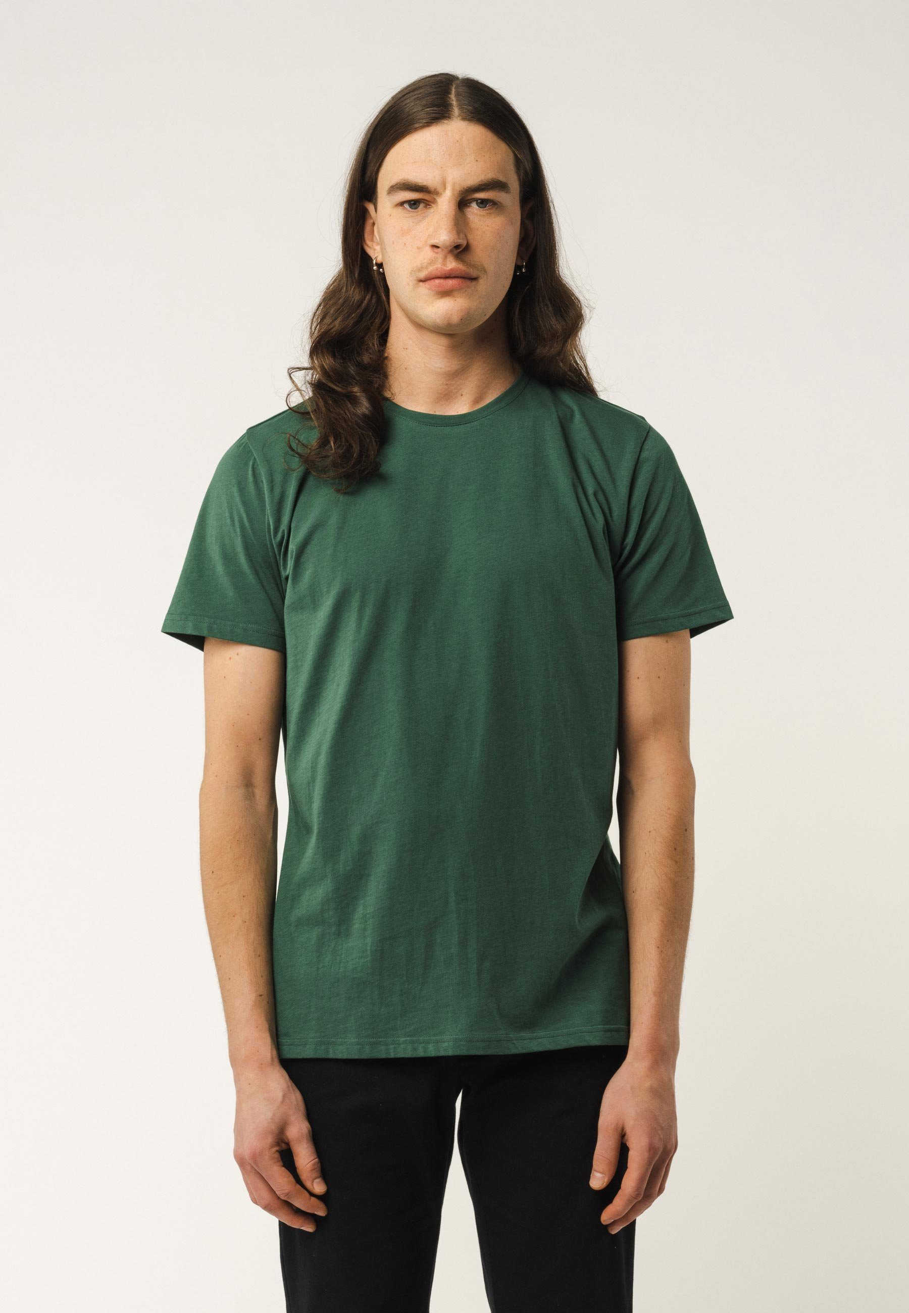 MELA Kurzarmshirt T-Shirt Basic bottle green