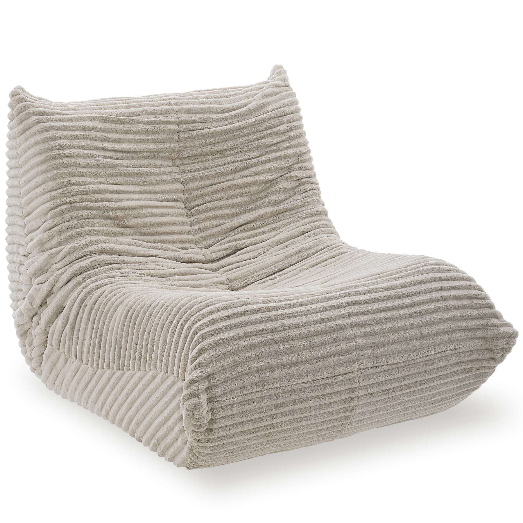 tectake Relaxsessel Logo, mit Samtcord-Bezug