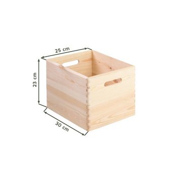 Astigarraga Kit Line Aufbewahrungsbox Wally - Holzkiste 25x30x23 cm, passend zu Wally Würfel, Regalsystem