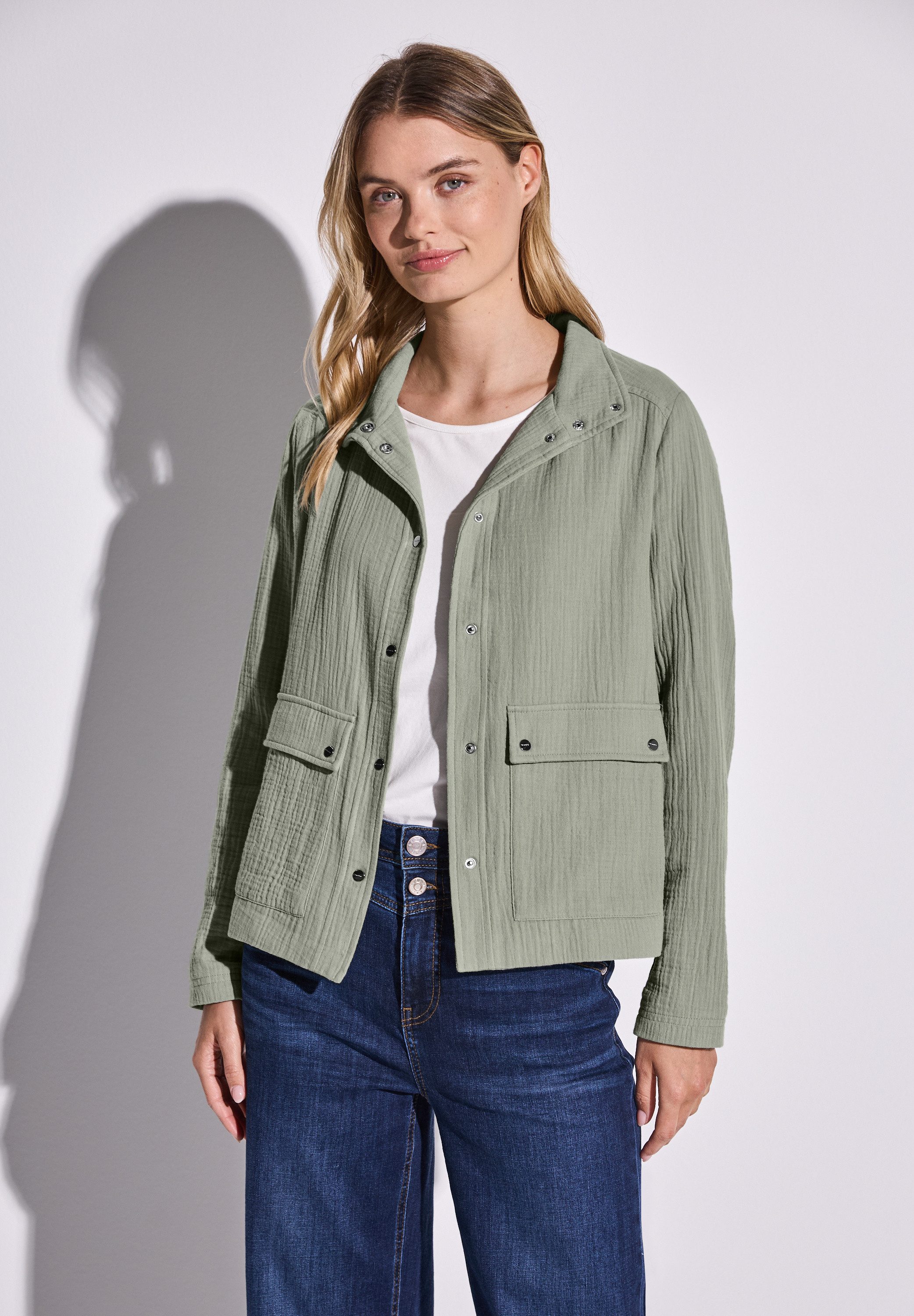 STREET ONE Kurzjacke mit Knopfleiste günstig online kaufen