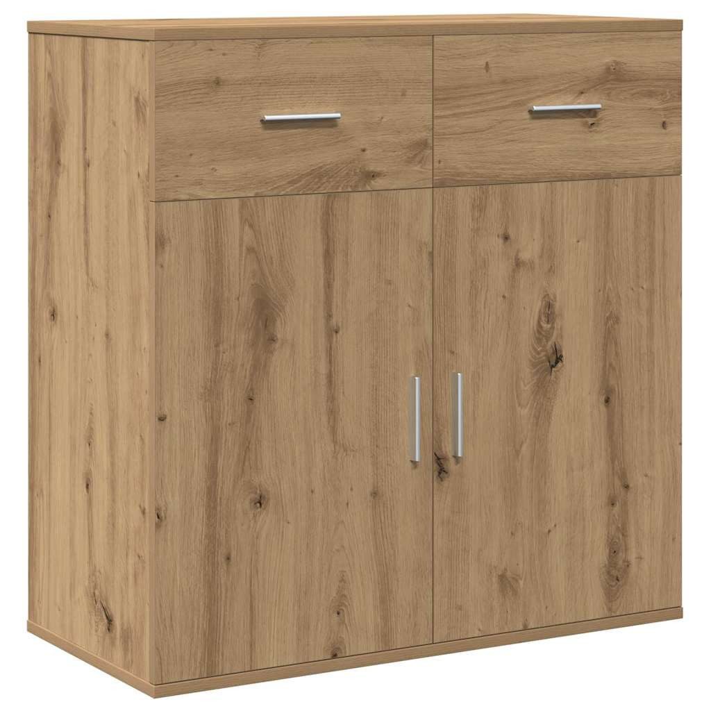 vidaXL Sideboard Sideboard Eiche handwerklich 79 x 38 x 80 cm Holzwerkstoff günstig online kaufen