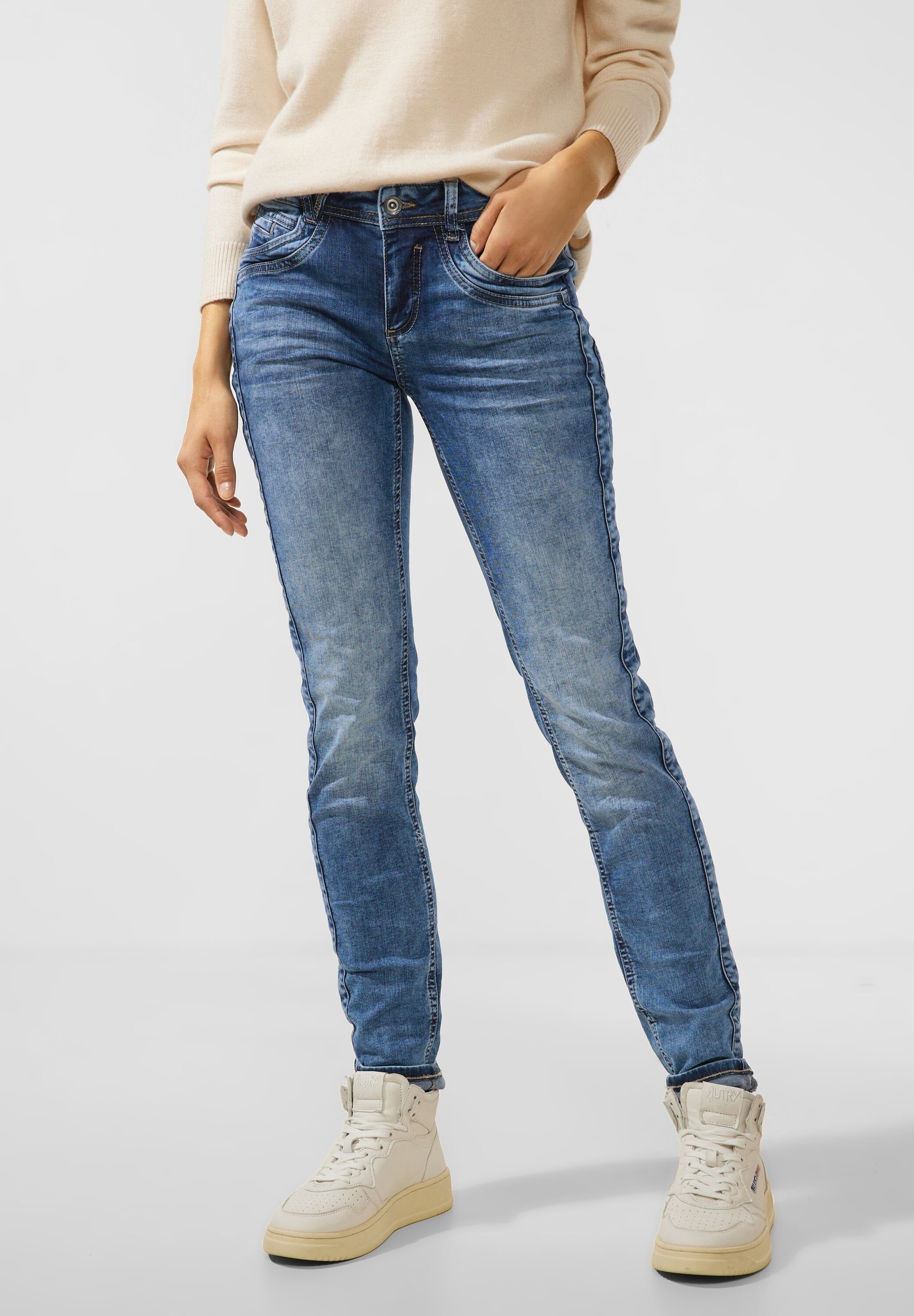 STREET ONE Comfort-fit-Jeans Middle Waist